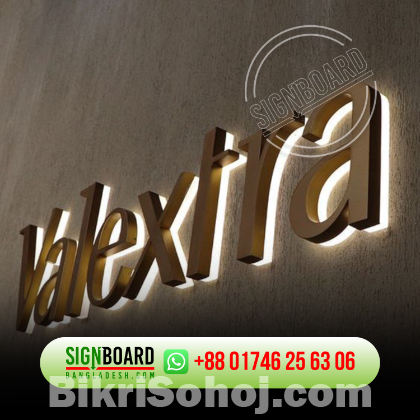 Stainless Steel Letter - SS Letters Sign With LED Lighting